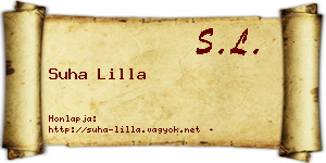 Suha Lilla névjegykártya